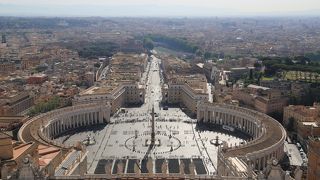 バチカン市国を一望