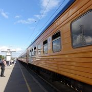 モスクワ行の列車もありました