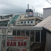 住宅地の小さな駅