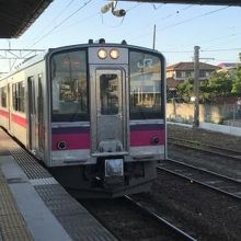 電車が来ました。