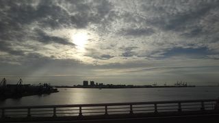 窓からの眺めが良い関空バス