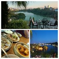 Wooden Bridgeからみたホアンキエム湖