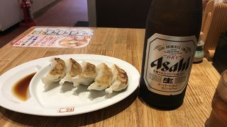 やっぱぎょうざにはビール