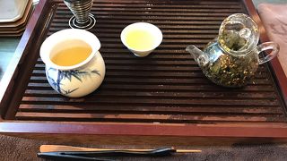 カフェスペースでお茶が飲めます