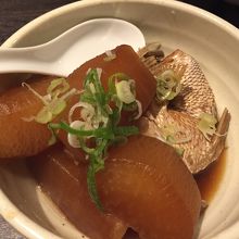 鯛と大根のお煮つけ　とても美味しかった