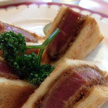 牛ヒレ肉のカツサンド。うまし。