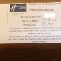 空港バスのバウチャー