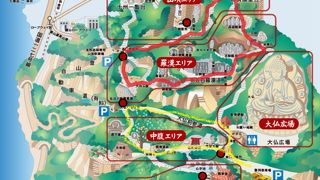 鋸山の散策コースについて