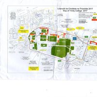 しおりはこの袋の中に入っています。袋の表面に地図、裏にPW.
