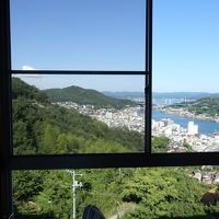 部屋からの尾道水道の眺め