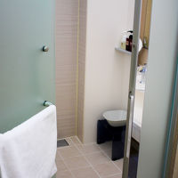 客室風呂。とても広くて綺麗でした