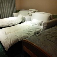 ソファーベッドの寝心地はイマイチ