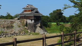 せっかく復元した櫓も震災に。