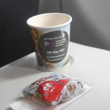 ニュージーランド航空の機内でも美味しくいただきました～