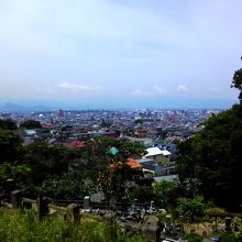 鶴ヶ城方向の景色