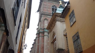 石畳のかわいらしい街並み