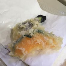 出来あがった天ぷら！それっぽくできました