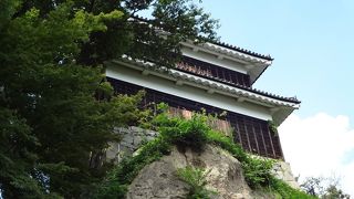 上田城跡駐車場から見える西櫓