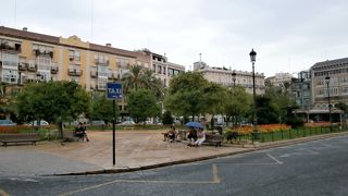 緑と花壇が美しい