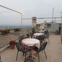 ホテルの屋根のベランダ