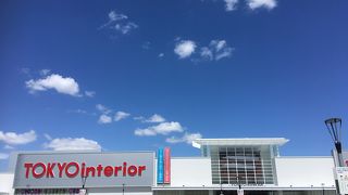 東京インテリア内のカフェ