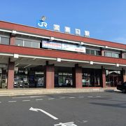 鉄道駅と連絡船駅が存在します。