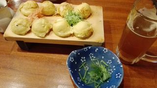 はち八の本店。東京で大塚巣鴨駒込でチェーン展開しているたこ焼き。