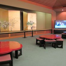 ２階のお休み処で一服を～