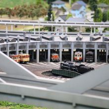 リニューアルされたジオラマは、鉄道好きでなくても楽しめます