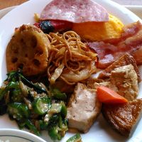 朝食バイキングの一例
