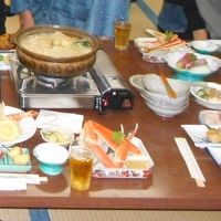 夕食メニューに普通のアンコウ鍋も追加