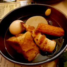 京風おでん800円　あと生麩と豆腐の揚げ出し550円も食べた