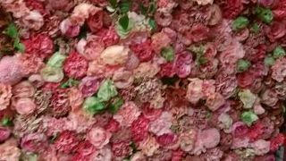 ひっそりとした路地にある花屋さんのなかにあるカフェ