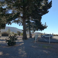 休憩エリアの駐車場