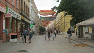 セーチェニ広場から南にのびている通りです。