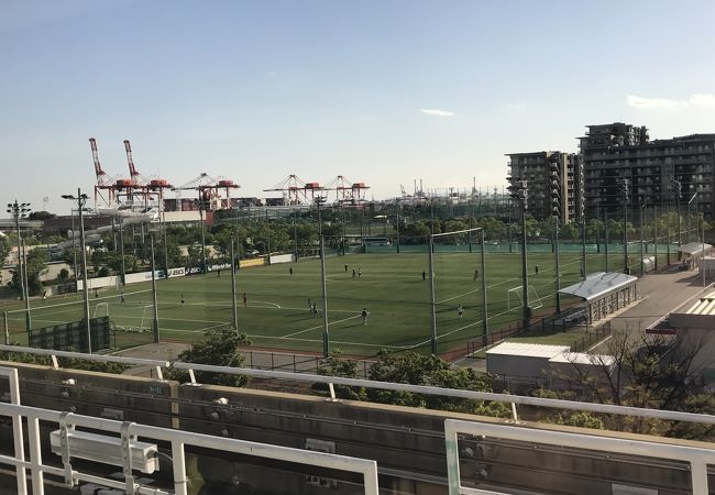 女子サッカーの専用練習場