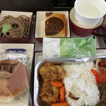 金浦発の機内食