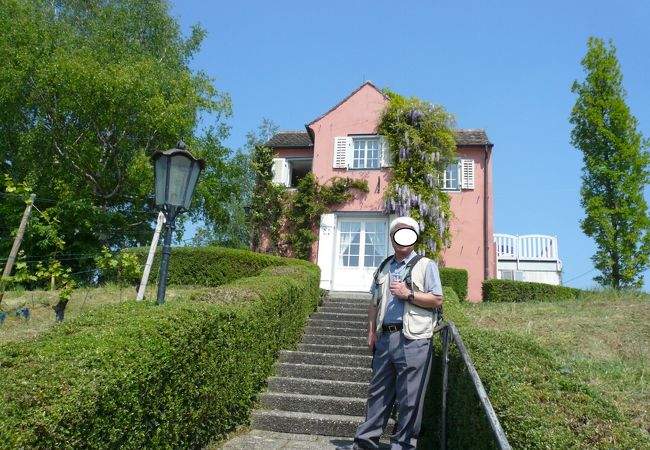 ボーデン湖・メーアスブルグ：ドイツの女流詩人ドロステの館はボーデン湖を見下ろす高台にある