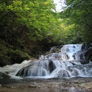 浅間大滝の下流にある滑滝