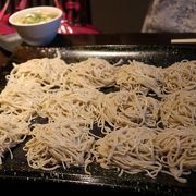 珍しいつけ汁のつけ蕎麦