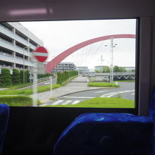 連絡バスからの眺め