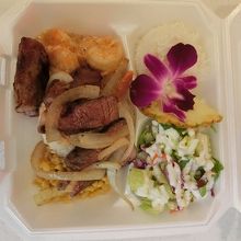 ステーキ＆シュリンプ。