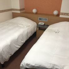 ツインの部屋です。