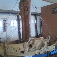北前船の模型の様子