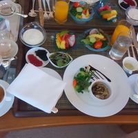 ルームサービスの和朝食です。
