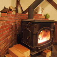 ダイニングの暖炉