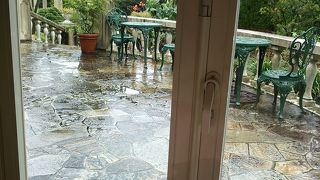 山手散策の休憩に