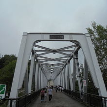 この橋から見下ろします