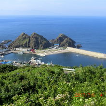 津軽海峡と帯島