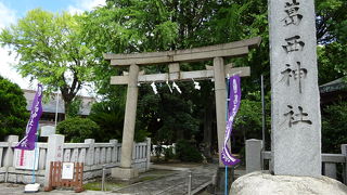 鬱蒼とした緑の中の古社